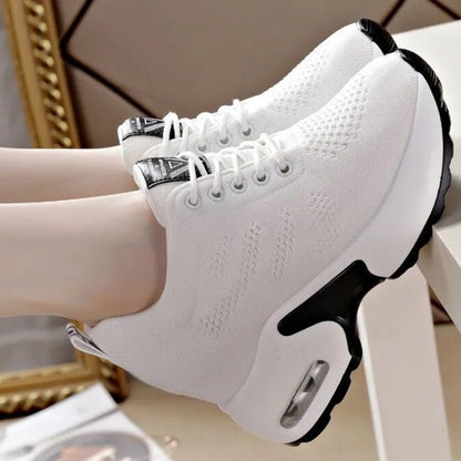 Thick-Soled Mesh Sneaker Shoes