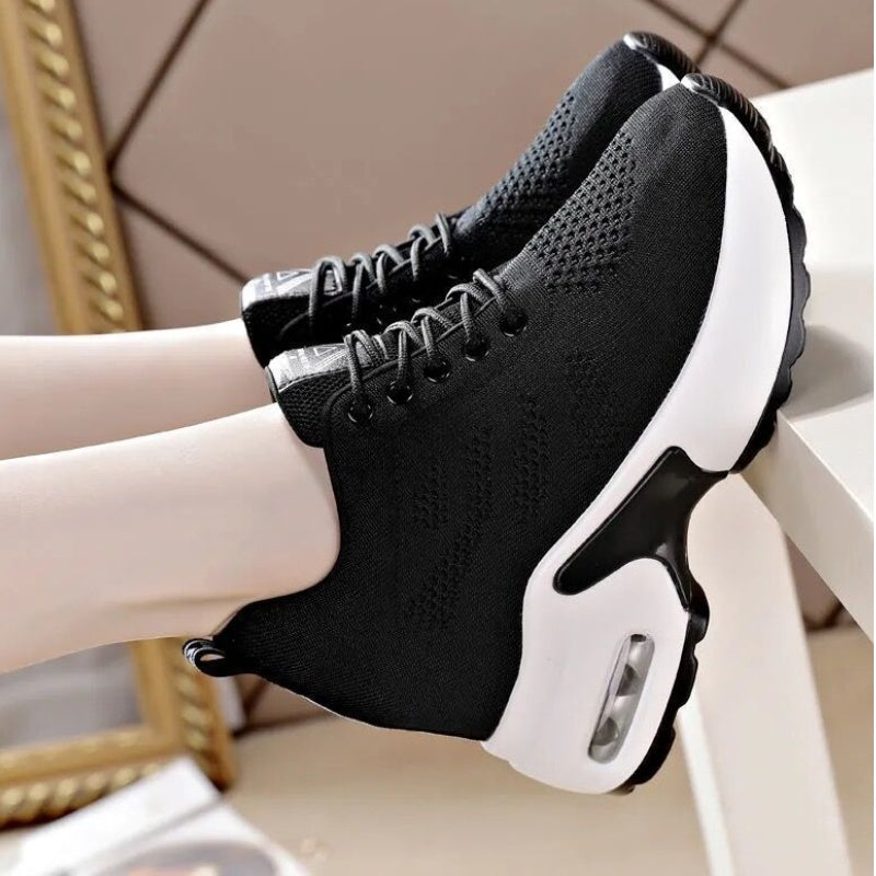 Thick-Soled Mesh Sneaker Shoes