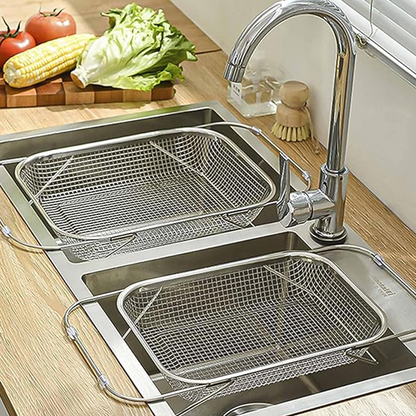 Stainless Steel Telescopic Drainer Basket