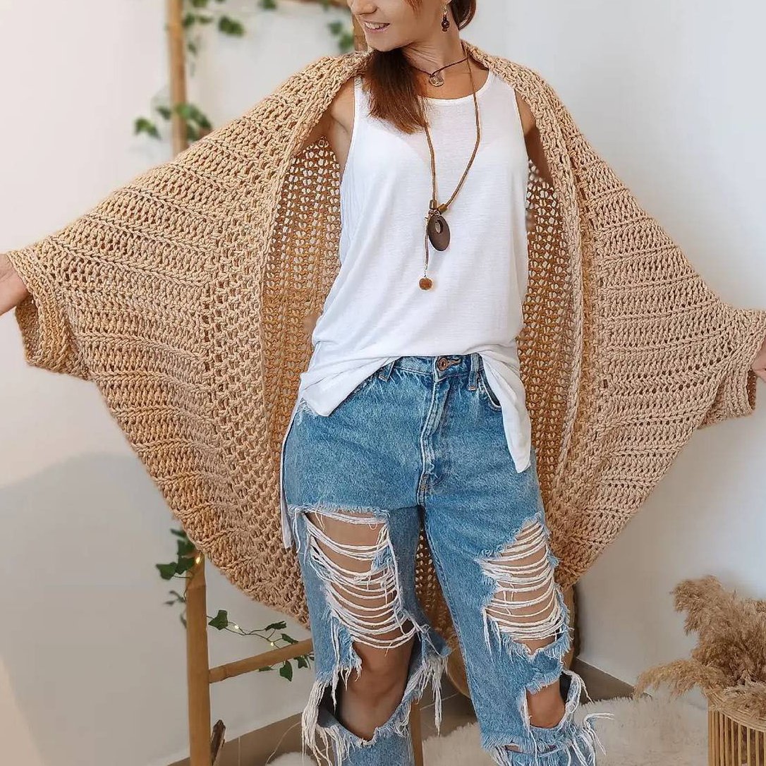 🔥Black Friday Promotion 49%OFF🧶Women's Knitted Cocoon Shawl🧣