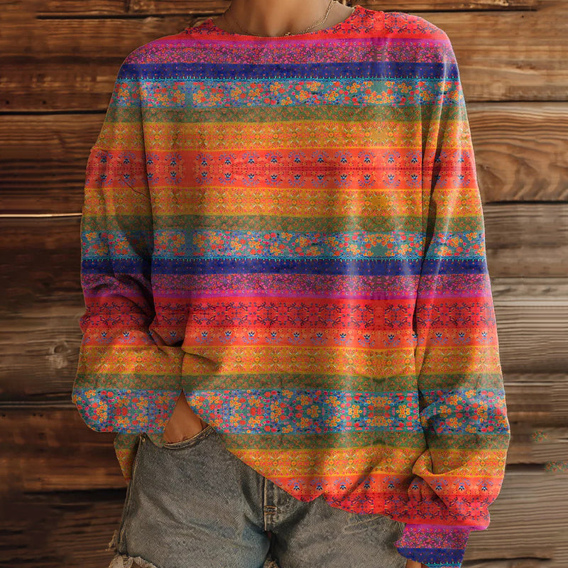 Women's Loose Fit Tie-Dye Sweatshirt