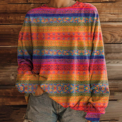 Women's Loose Fit Tie-Dye Sweatshirt