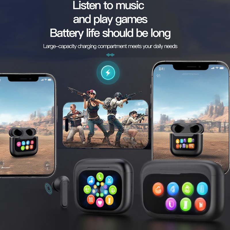 Compact Touch-Control Clear-Sound Earbuds