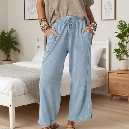 💜 LAST DAY PROMOTION - 50%OFF 💜 Women’s Comfortable Wide-Leg Elastic Waist Pants