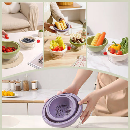 2-in-1 Colander and Serving Bowl Set