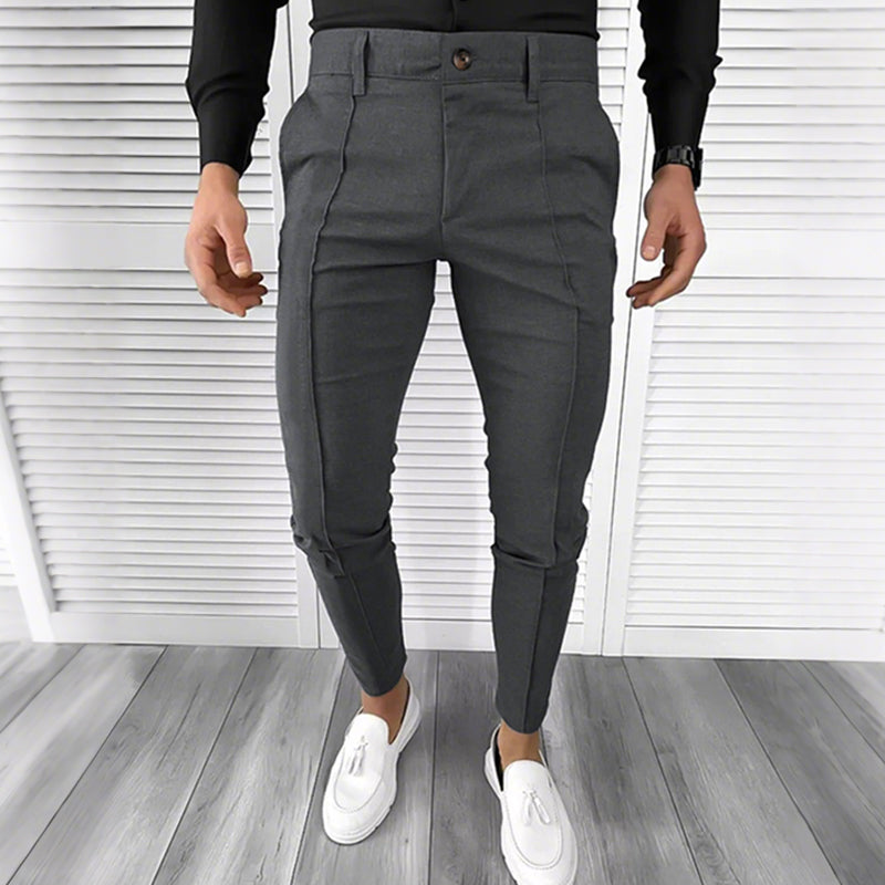 🔥Seasonal Bestsellers👑Men's Casual Solid Color High-end Dress Pants