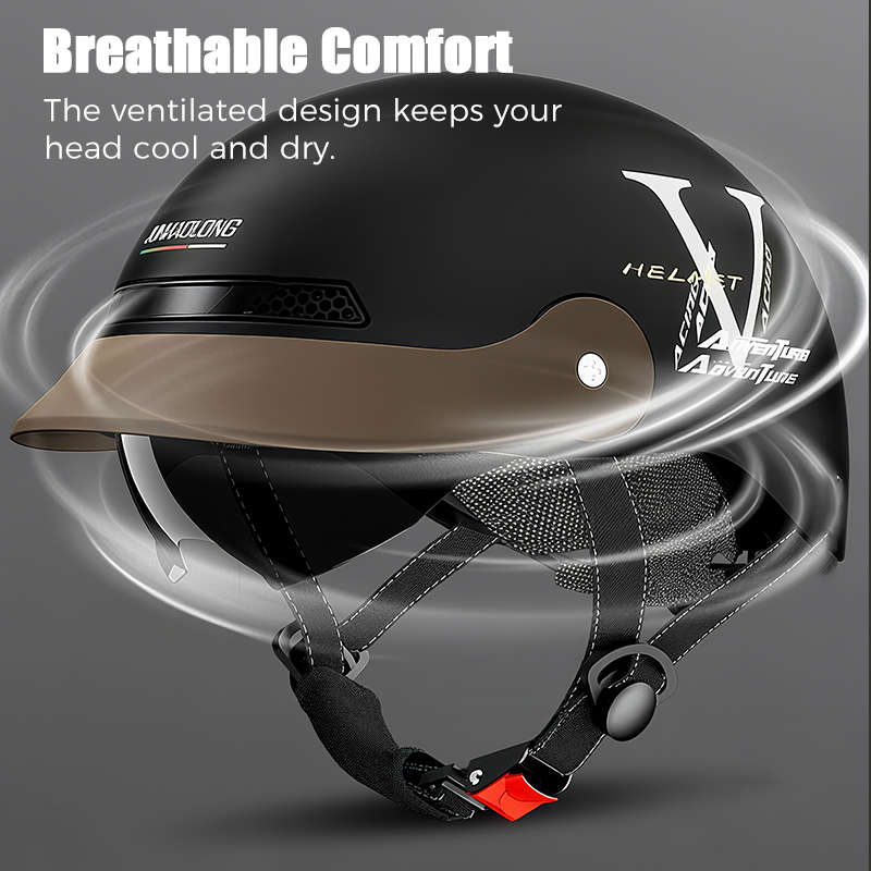 🛡️Breathable Lightweight Crash-Resistant Motorcycle Helmet