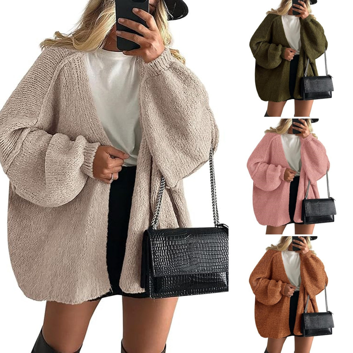 🔥✨Autumn new style promotion women's oversized knitted cardigan