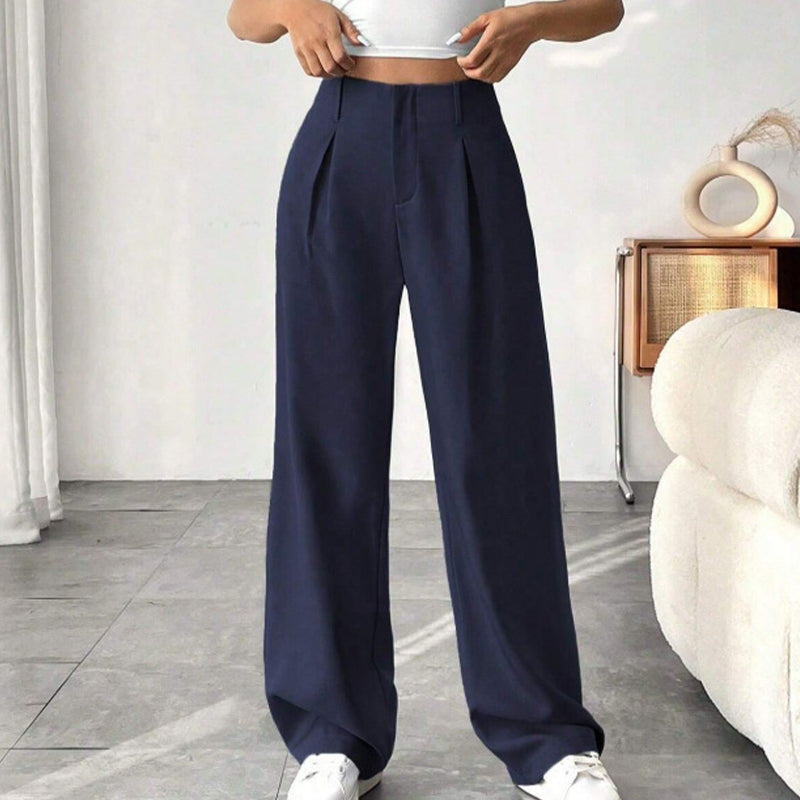 💝New Style✨Women's High Waisted Straight Leg Work Trousers , Smart & Casual Look for Office and Beyond