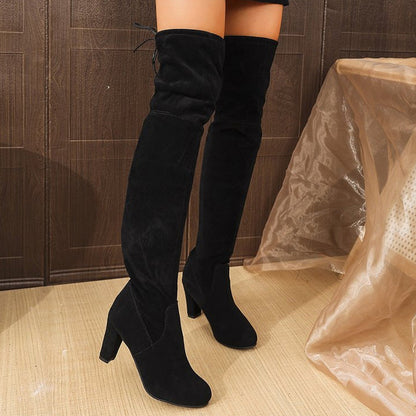 💗LAST DAY PROMOTION - 68%OFF💗Elegant Faux Suede Over The Knee Boots