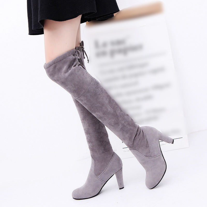 💗LAST DAY PROMOTION - 68%OFF💗Elegant Faux Suede Over The Knee Boots