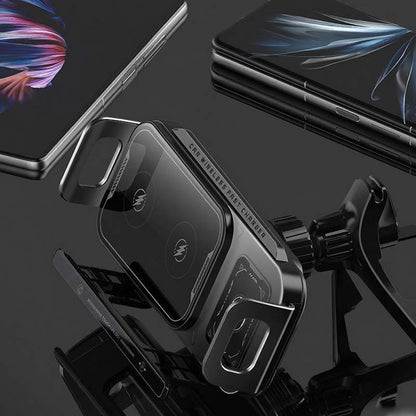 📱Last Day Special Sale 50% OFF⚡2-in-1 Foldable Car Phone Holder & Wireless Charger
