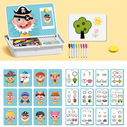💥New Arrivals 50% Off-Magnetic Puzzles Face Dress Up Travel Game Double Side Preschool Educational Learning Toy for Kids