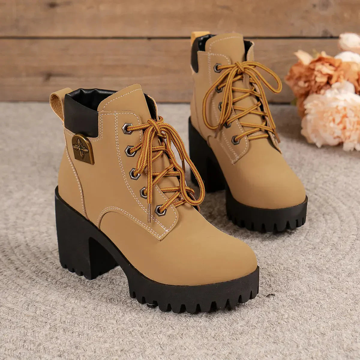 🎅Free Shipping🔥【35-42】2024 new British style thick-soled Martin boots