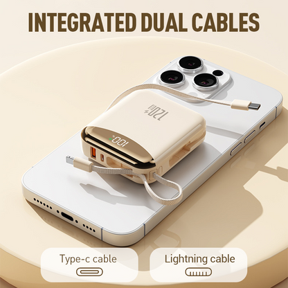 120W Super Fast Charging Power Bank with Cables