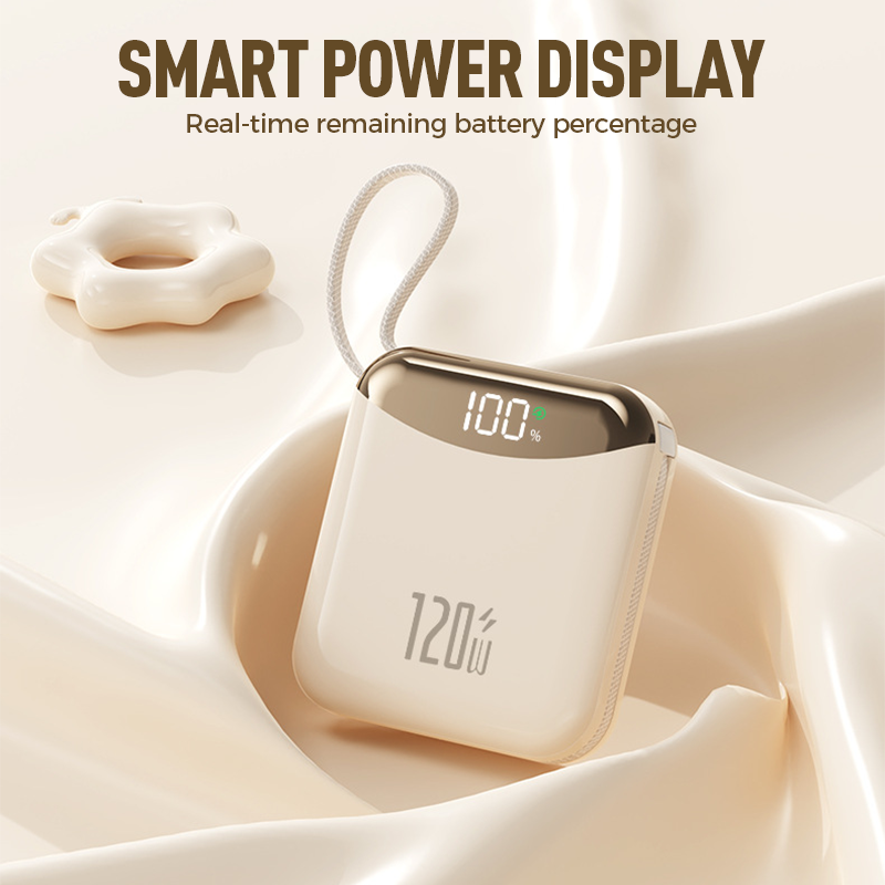 120W Super Fast Charging Power Bank with Cables