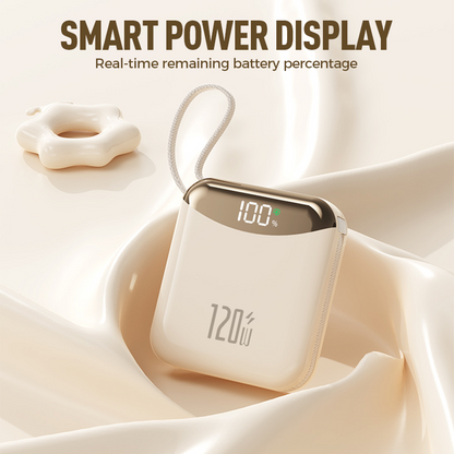 120W Super Fast Charging Power Bank with Cables