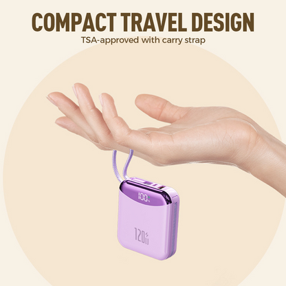 120W Super Fast Charging Power Bank with Cables