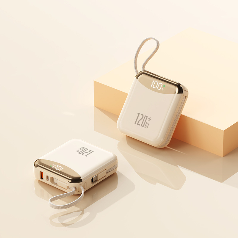 120W Super Fast Charging Power Bank with Cables