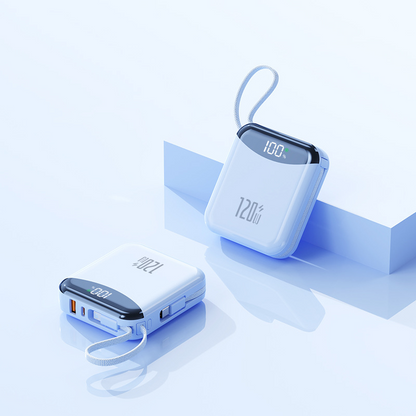 120W Super Fast Charging Power Bank with Cables