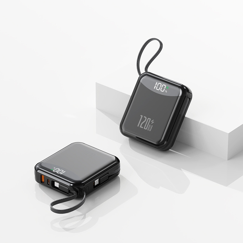 120W Super Fast Charging Power Bank with Cables
