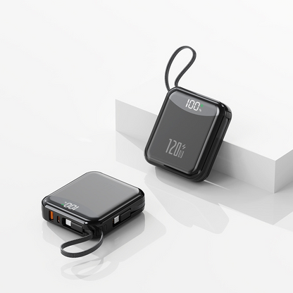 120W Super Fast Charging Power Bank with Cables