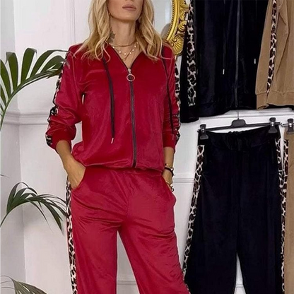 💥New Arrivals 50% Off-Women's Zipper Sweatshirt & Sweatpants 2-Piece Set