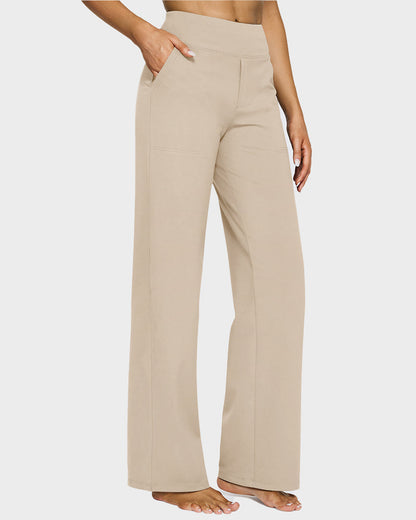 💖LAST DAY SALE 50% OFF💖Women's High Waist Stretch Casual Yoga Wide Leg Pants
