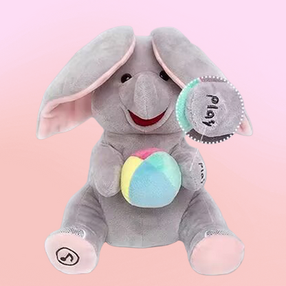 🎁 60% OFF! 🐘 Cute Hide & Seek Elephant Plush Doll - Interactive Play with Soft Material, Perfect Gift for Kids 🧸✨