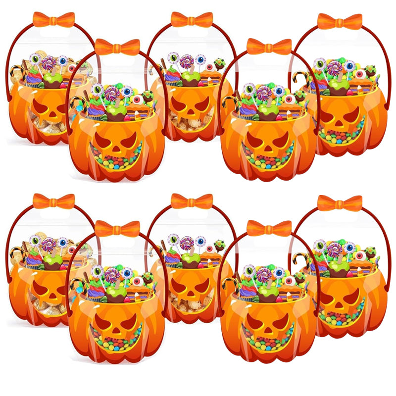 Halloween Transparent Pumpkin Favor Bags