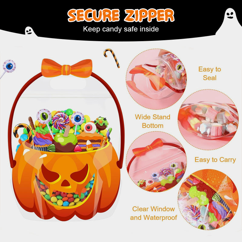Halloween Transparent Pumpkin Favor Bags