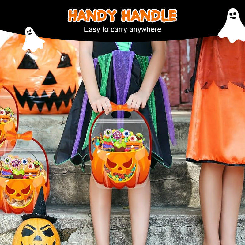 Halloween Transparent Pumpkin Favor Bags
