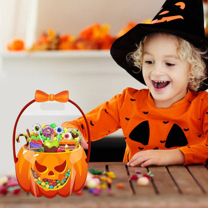 Halloween Transparent Pumpkin Favor Bags
