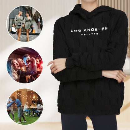 Thick Loose Furry Hooded Sweatshirt