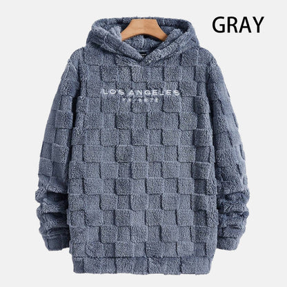 Thick Loose Furry Hooded Sweatshirt