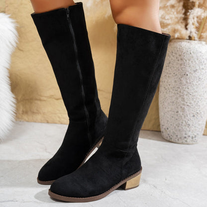 👢 All-Day Elegance | Women's Cushioned Non-Slip Knee-High Boots with Side Zip