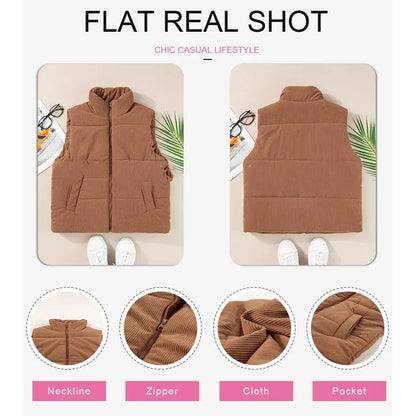 Women’s Casual Comfortable Zip-Up Vest
