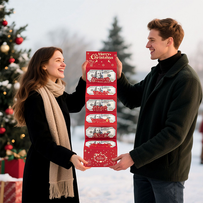 🎁🎄Christmas Sale - BUY 1 GET 1 FREE⭐Christmas Cash Envelope with Money Clip