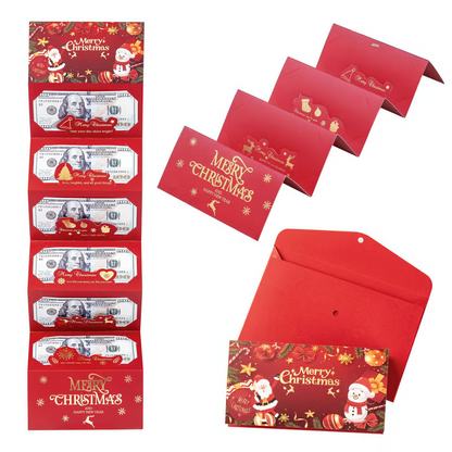 🎁🎄Christmas Sale - BUY 1 GET 1 FREE⭐Christmas Cash Envelope with Money Clip