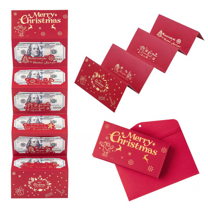 🎁🎄Christmas Sale - BUY 1 GET 1 FREE⭐Christmas Cash Envelope with Money Clip