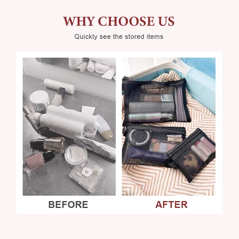 🔥 LAST DAY PROMOTION - 50%OFF 🔥 Portable Mesh Cosmetics Storage Bag