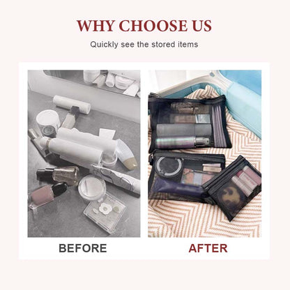 🔥 LAST DAY PROMOTION - 50%OFF 🔥 Portable Mesh Cosmetics Storage Bag