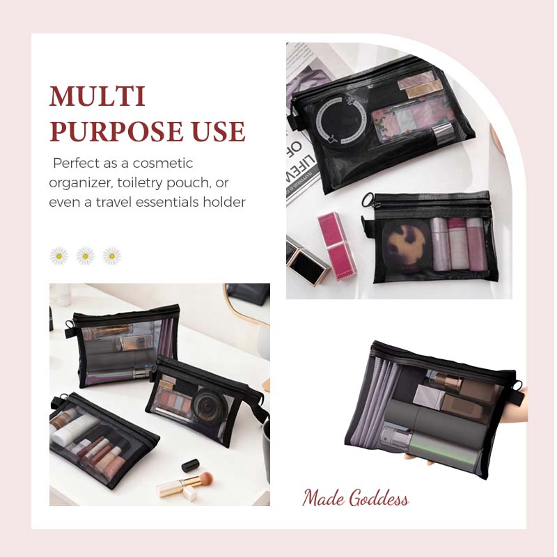 🔥 LAST DAY PROMOTION - 50%OFF 🔥 Portable Mesh Cosmetics Storage Bag