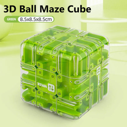 🎁The finest gift-Fun 3D Maze Rolling Cube Puzzle