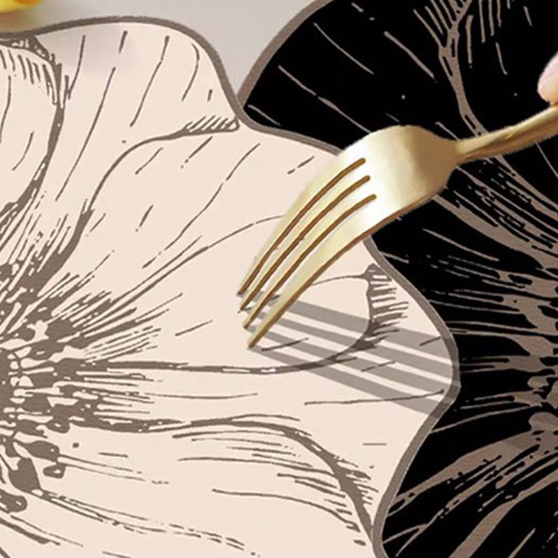 Flower-Shaped Dish Drying Mat for Kitchen Counter