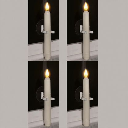 Led Taper Candles With Sensor & Suction Cup
