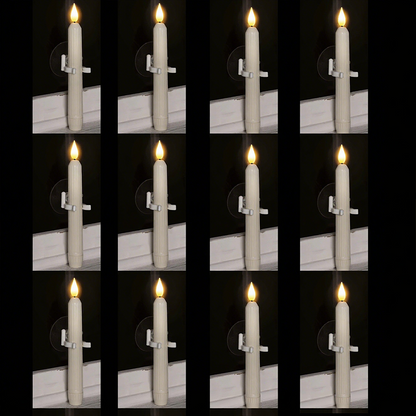 Led Taper Candles With Sensor & Suction Cup