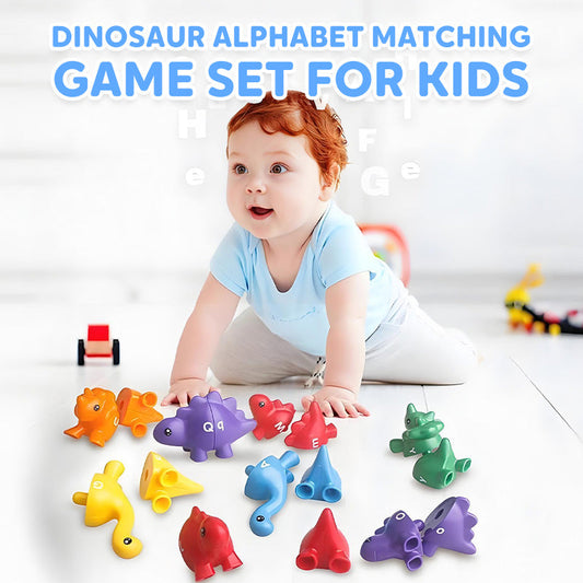 Dinosaur Alphabet Matching Game Set for Kids