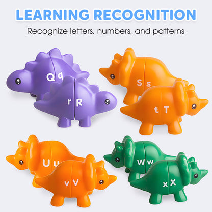 Dinosaur Alphabet Matching Game Set for Kids