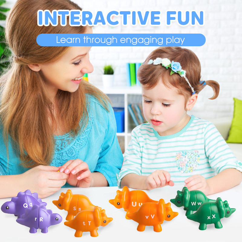 Dinosaur Alphabet Matching Game Set for Kids
